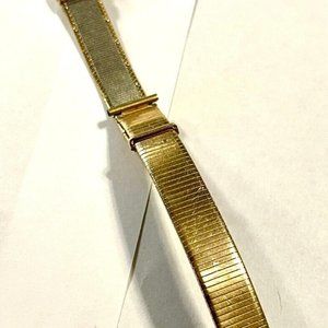 RARE 16mm Stainless Steel 1/10 14k GF Forstner Komfit USA Vintage Watch Band